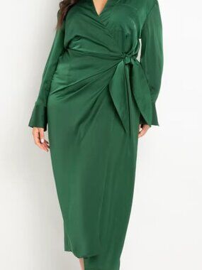 Green Wrap Dress